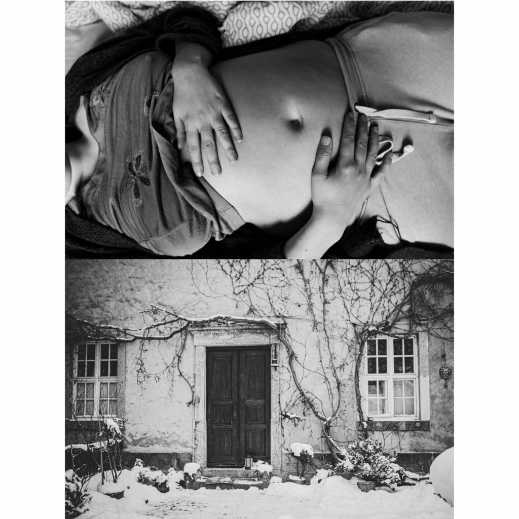 Two black and white images put together in a diptych to create new meaning and evoke a different emotion. 