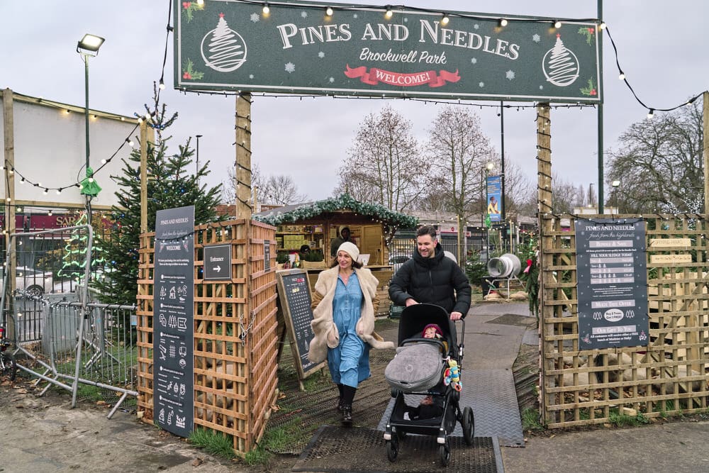 Documentary family photography session at a local London park to get a Christmas Tree.